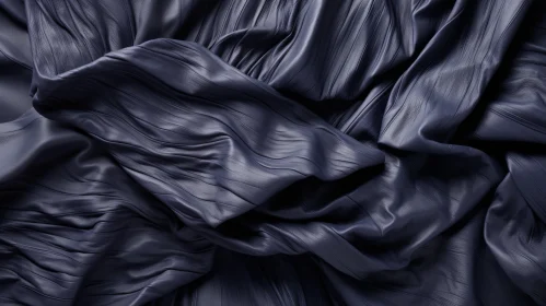 Luxurious Dark Blue Leather Texture Close-up