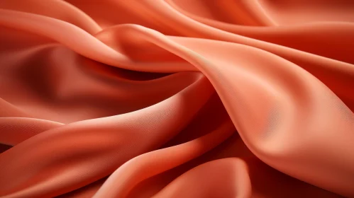 Coral Silk Fabric Close-Up | Softness and Luxury