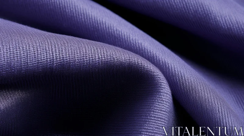 Elegant Purple Fabric Close-Up AI Image