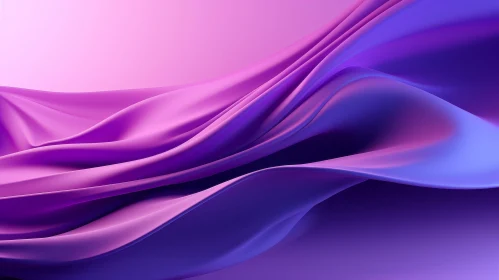 Purple Silk Cloth 3D Render - Depth and Movement