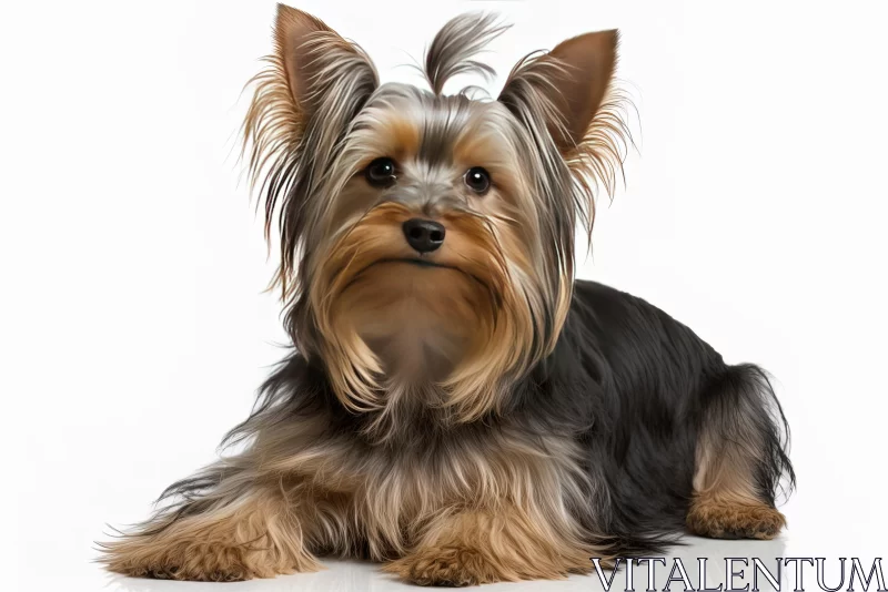 Captivating Yorkshire Terrier Puppy: A Digital Masterpiece AI Image