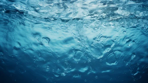 Underwater Blue Water Surface Detail