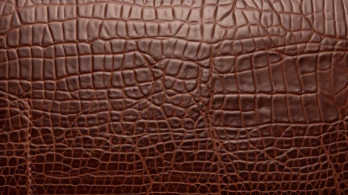 Luxurious Crocodile Leather Texture Close-Up