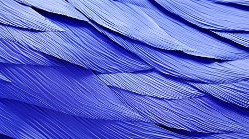 Blue Leather Fabric Texture with Wavy Pattern