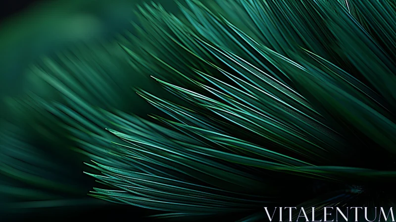 Detailed Pine Tree Close-Up AI Image