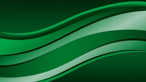 Elegant Green Waves Background