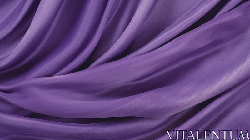 AI ART Ethereal Purple Silk Fabric - Luxury Textured Art