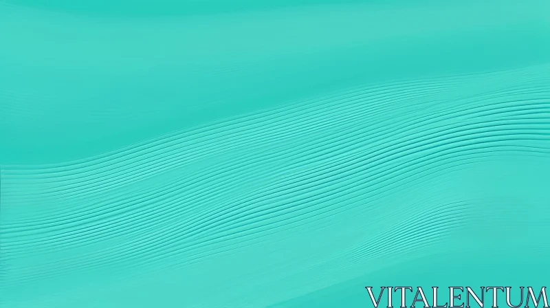 AI ART Tranquil Teal Background with Gradient and Waves