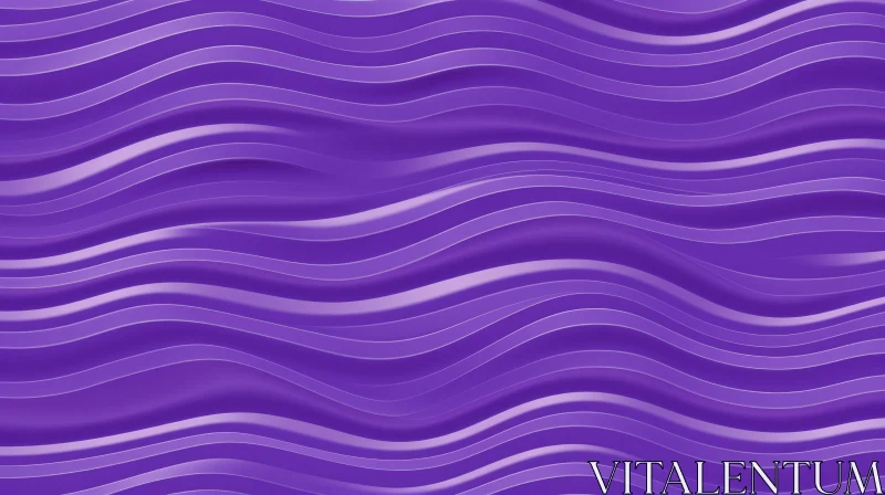 Purple Waves Abstract Background | 3D Render AI Image