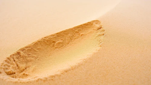 Footprint in Sand - Natural Texture Photography