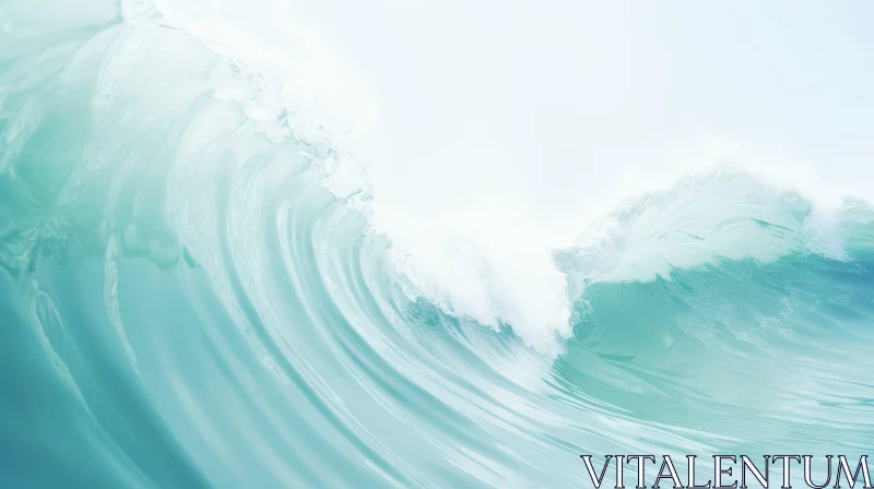 Powerful Ocean Wave Photography AI Image