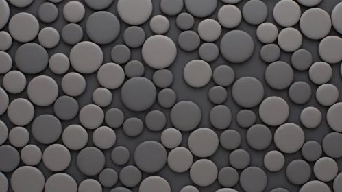 Gray Pebble Mosaic Texture | Detailed Close-Up