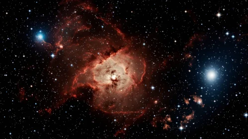 Enchanting Nebula in the Vast Universe