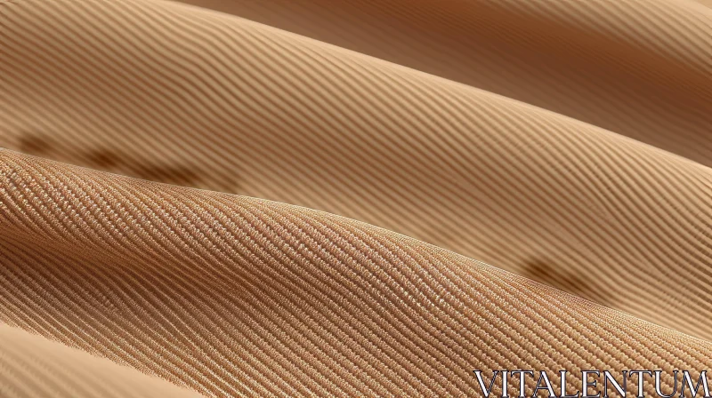 Beige Ribbed Fabric Close-Up AI Image