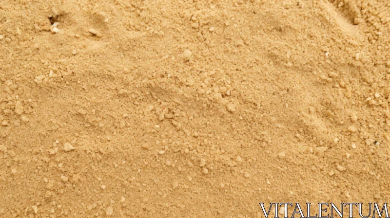 Close-Up Sandy Surface - Fine-Grained Sand AI Image