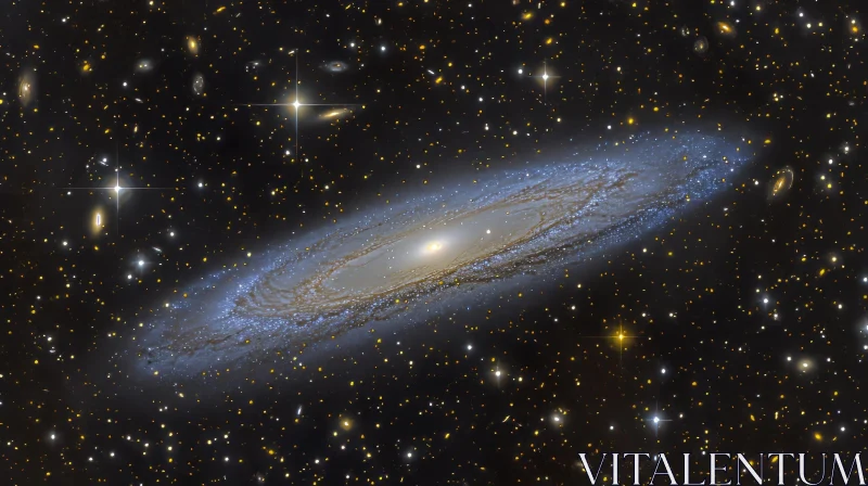 Exploring Messier 81 Galaxy in Ursa Major Constellation AI Image