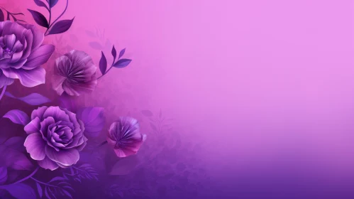 Pink to Purple Floral Background
