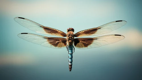 Graceful Dragonfly in Flight