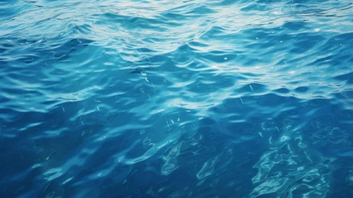 Ocean Waves: Sparkling Blue Water View