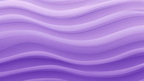 Purple Waves Abstract 3D Rendering - Futuristic Wavy Surface