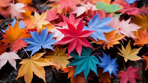 Vibrant Autumn Leaves Close-up