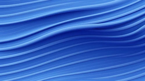 Blue Wavy Abstract Striped Background