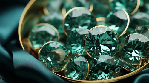 Luxurious Emerald Jewelry Display