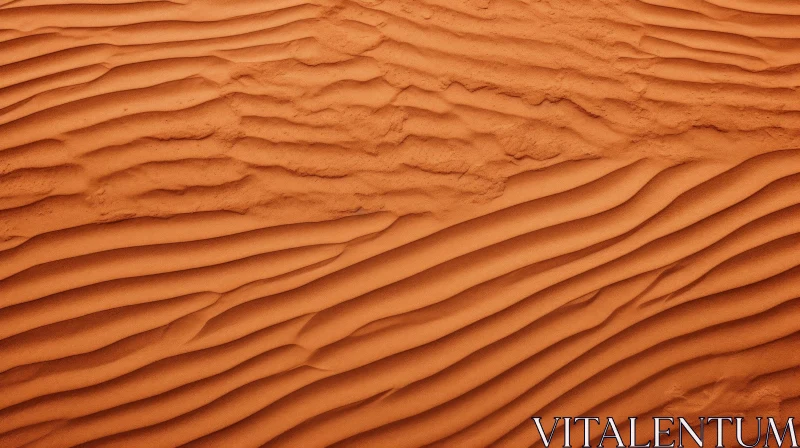 Tranquil Sand Dune - Detailed Orange Texture AI Image