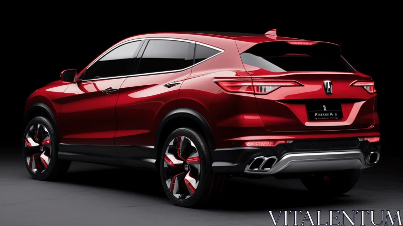 2020 Honda HRX Concept: Dark Red and Dark Aquamarine | Luxurious Drapery AI Image