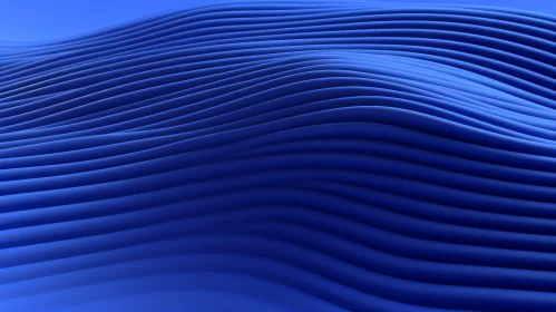 Blue Wavy Abstract 3D Background