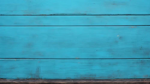 Blue Wooden Background with Peeling Paint