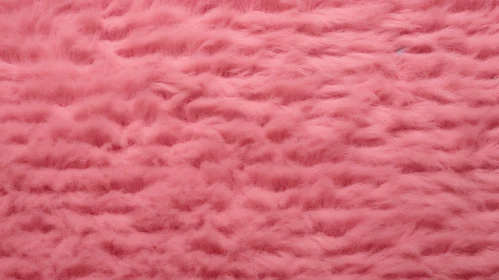 Soft Pink Fur Fabric Texture Close-Up