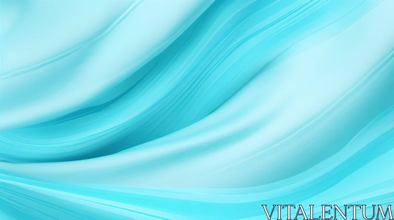 Blue Abstract Background with Waves AI Image