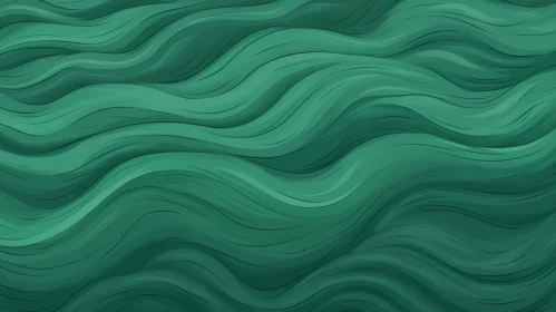 Tranquil Green Sea Surface Background