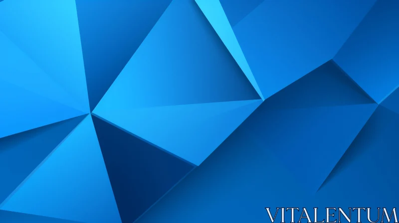 Blue Polygonal Background | 3D Rendering AI Image