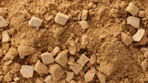 Brown Sugar Crystals Texture - Pile of Irregular-Shaped Crystals