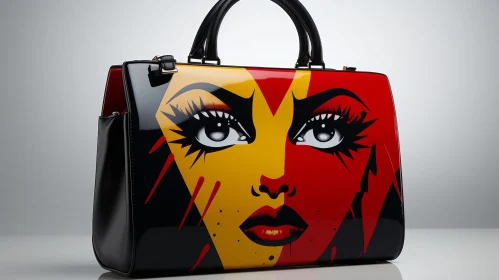 Handbag with Painted Face - Fashion Photography