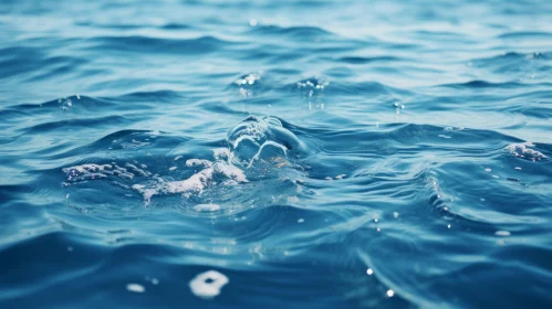 Blue Sea Water Close-Up