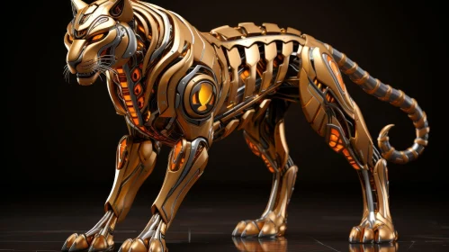 Robotic Tiger Digital Art