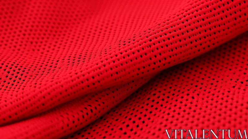 AI ART Red Perforated Fabric Texture - Background Design