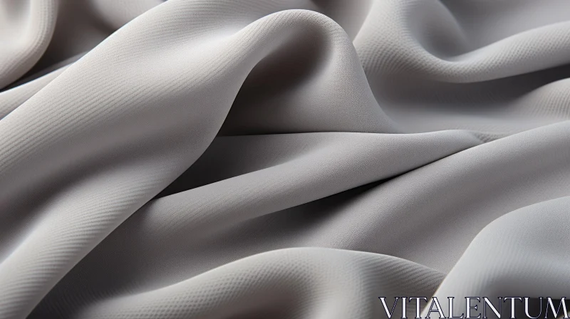 Elegant Gray Striped Fabric Texture AI Image