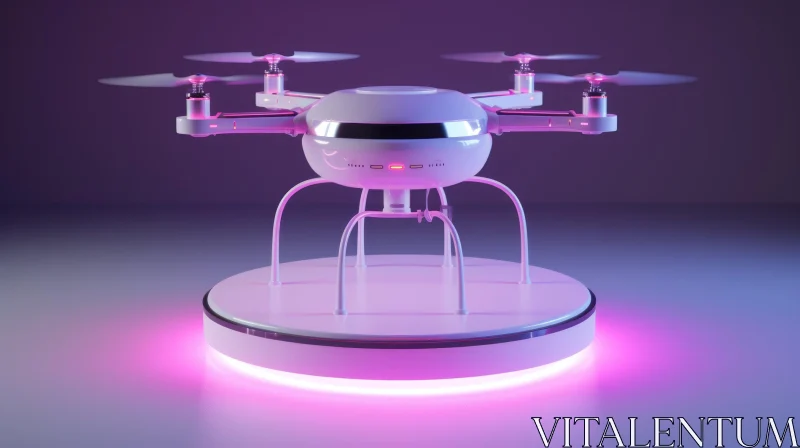 AI ART Futuristic Drone Illustration in 3D