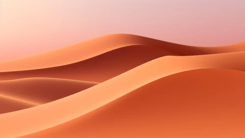 Serene 3D Sand Dune Landscape