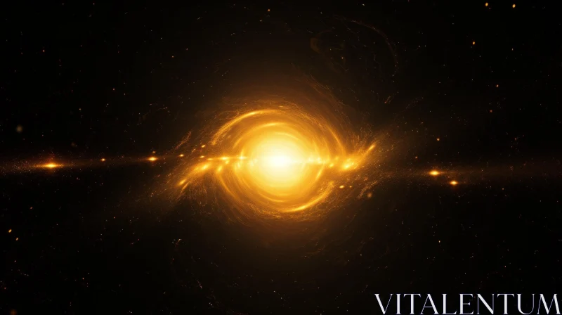 AI ART Spiral Galaxy - Enigmatic Cosmos Exploration