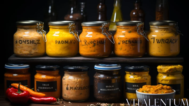 AI ART Unique Canned Food Jar Display