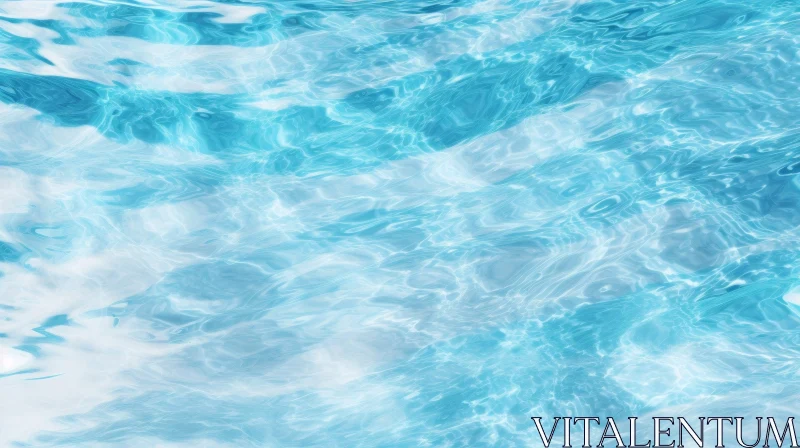 Blue Water Swimming Pool Surface Photo AI Image