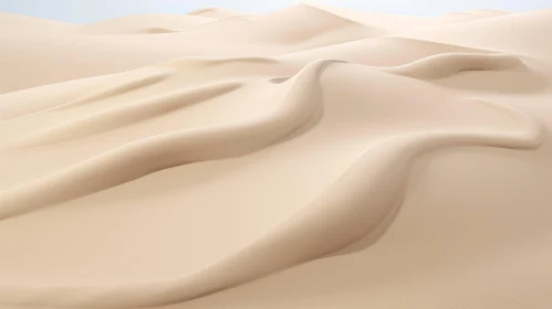 Golden Sand Dunes Desert Landscape