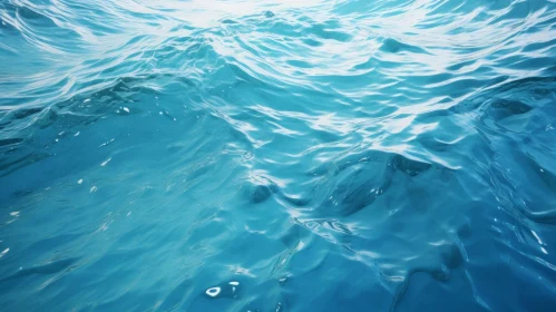 Ocean Surface - Blue Water and Sun Sparkle