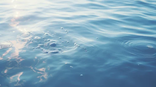 Tranquil Blue Water Surface