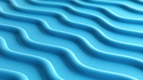 Blue Wavy Surface | Abstract Background